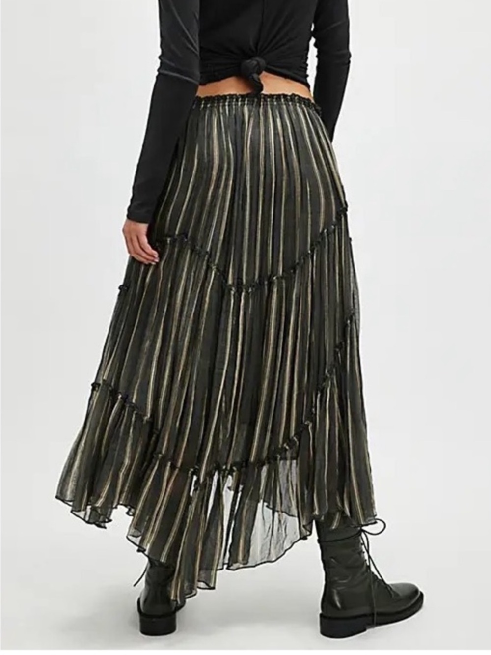 NWOT Free People FP One Ember Printed Midi Skirt Size Medium - Picture 2 of 11
